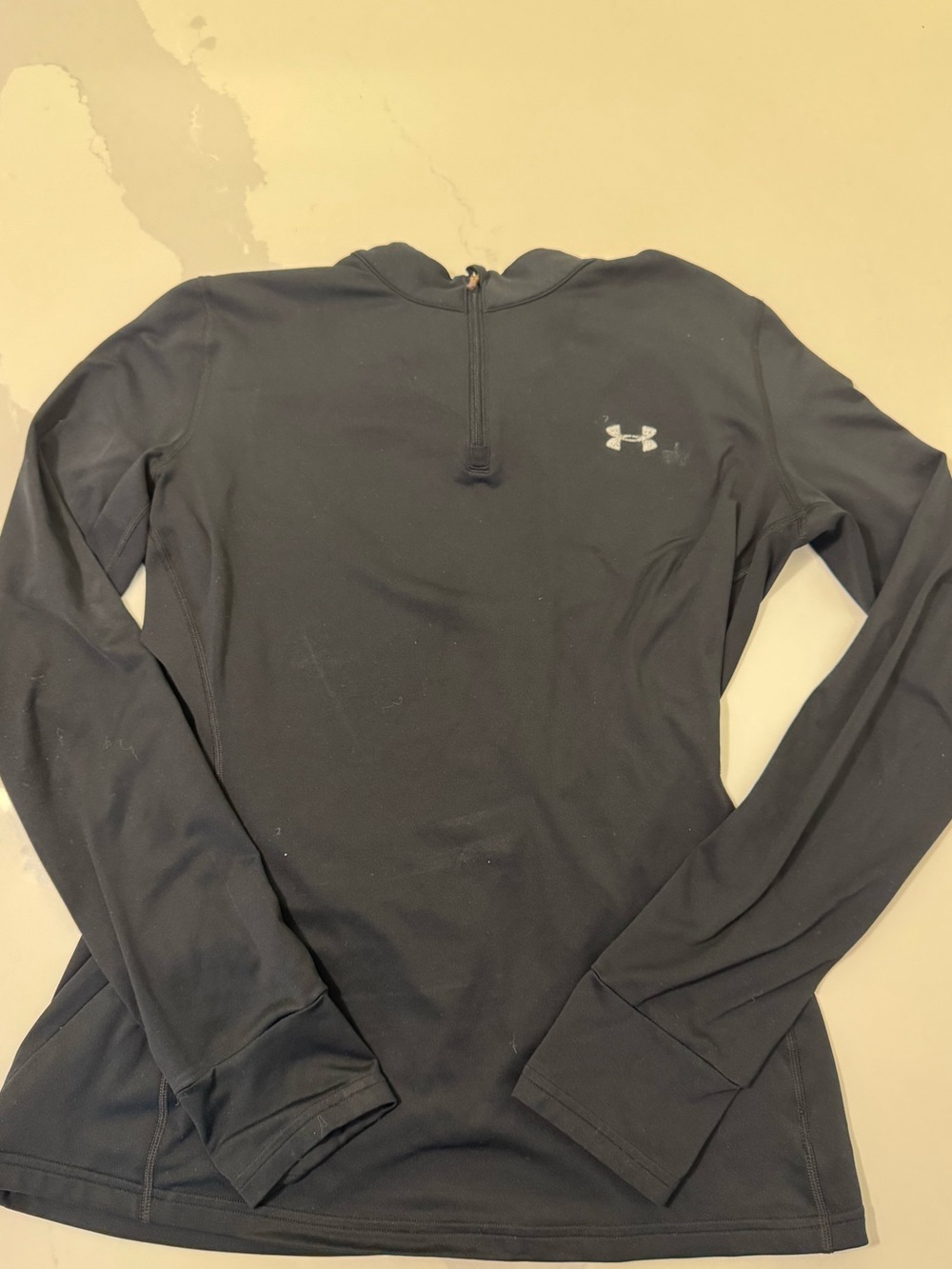 Under Armour Black Top with Silver Logo